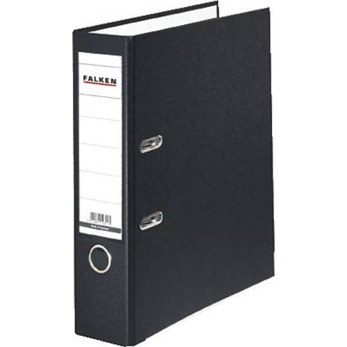 Falken Ordner PP-Color DIN A4 Rückenbreite: 80 mm Schwarz 2 Bügel 9984089