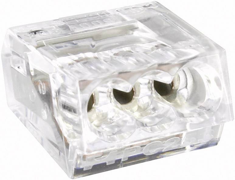 TRU COMPONENTS Dosenklemme flexibel: - starr: 0.25-2.5 mm² Polzahl: 2 741700 1 St. Transparent