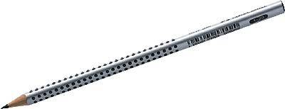 Bleistift GRIP 2001 Dreieckform 2B silbergrau-0