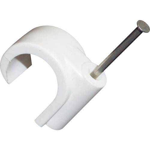 TRU COMPONENTS Nagelschellen TC-10354932 Bündel-Ø-Bereich 7 mm (max) Weiß 100 St.