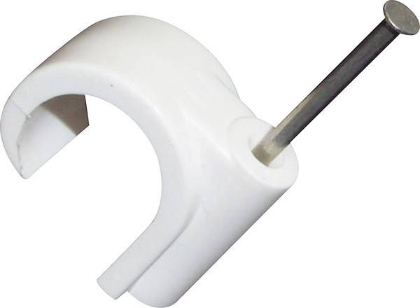 TRU COMPONENTS Nagelschellen TC-10354932 Bündel-Ø-Bereich 7 mm (max) Weiß 100 St.