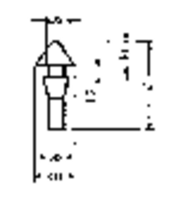 PB Fastener 1345-01 Einrastpuffer Schwarz (Ø x H) 15 mm x 9.6 mm 1 St.