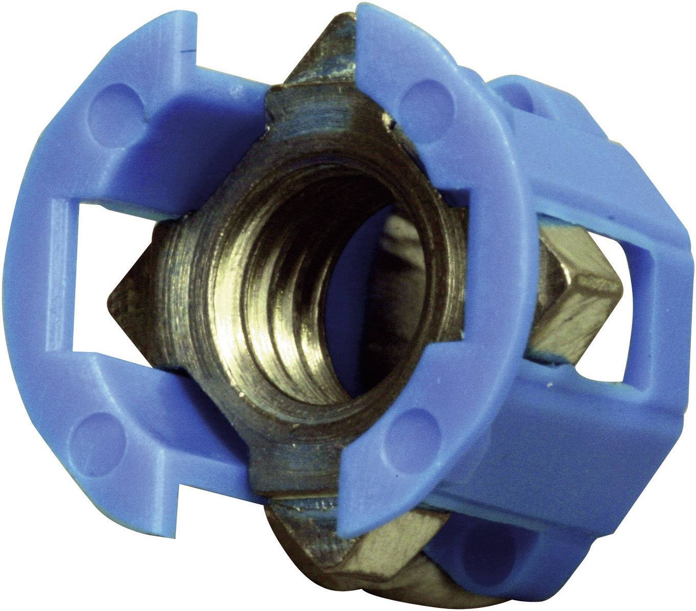 PB Fastener 382-2005 Käfigmutter Plattenstärke (max.) 3.1 mm Blau 1 St.