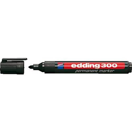 Edding 300 4-300001 Permanentmarker Schwarz wasserfest: Ja