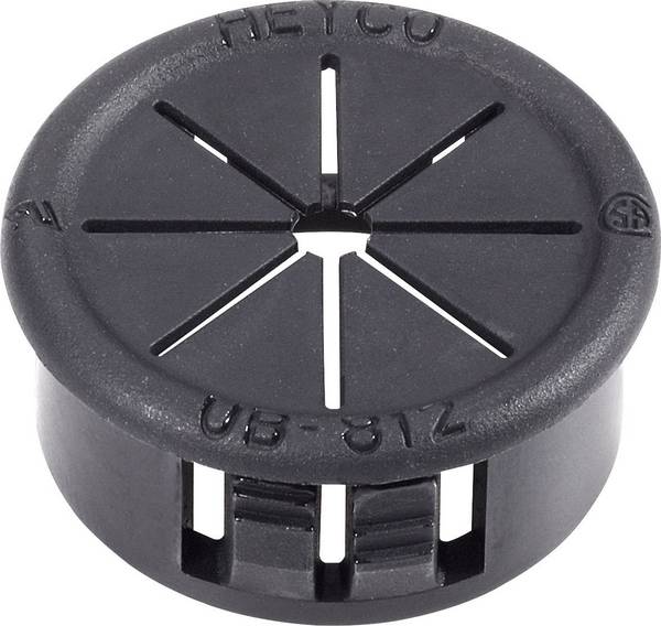 PB Fastener AF0812 Kabeldurchführung   Klemm-Ø (max.) 12.7 mm Plattenstärke (max.) 3.2 mm Polyamid Schwarz 1 St.