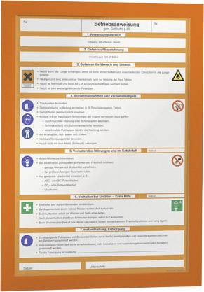 DURABLE DURAFRAME - Dokumentenhalterung - für A4 - doppelseitig - orange (Packung mit 2)-2