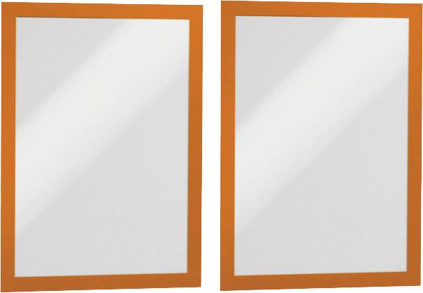 DURABLE DURAFRAME - Dokumentenhalterung - für A4 - doppelseitig - orange (Packung mit 2)-0