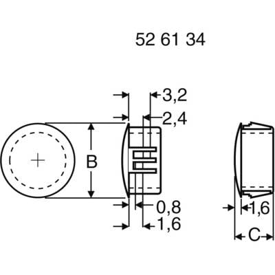 PB Fastener 76048 Verschlussstopfen    Plattenstärke (max.) 1.6 mm  Schwarz 1 St.