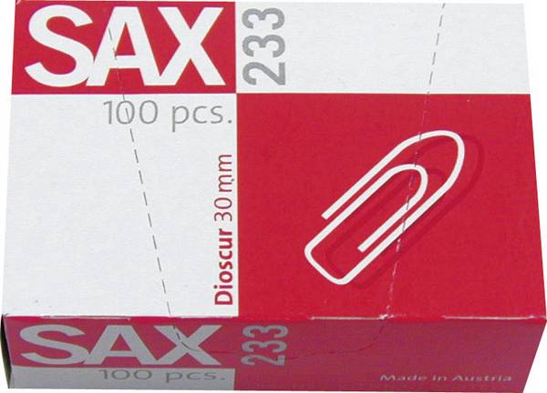 Büroklammer 30mm verzinkt 100 St./Pack.