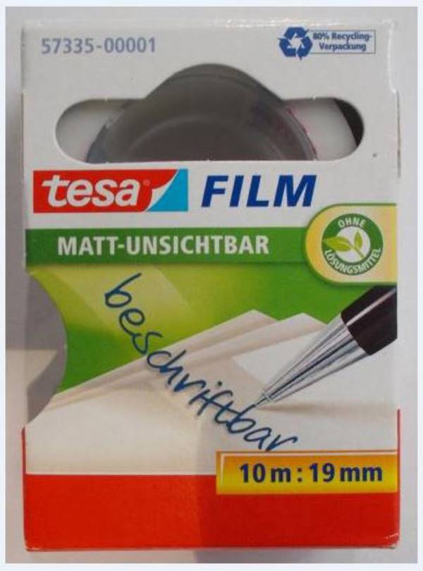 tesa  57335-00001-01 tesafilm Invisible Transparent (L x B) 10 m x 19 mm 1 St.