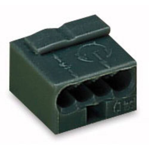 Dosenklemme starr: -0.8 mm² Polzahl: 4 WAGO 1 St. Dunkelgrau