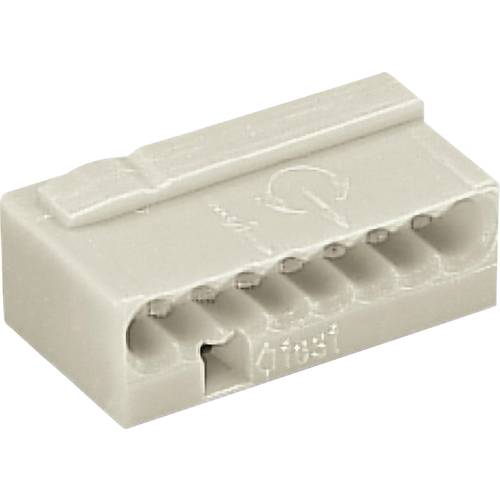 Dosenklemme starr: -0.8 mm² Polzahl: 8 WAGO 1 St. Lichtgrau