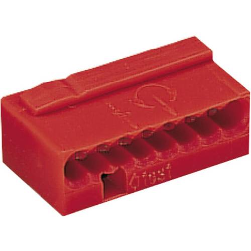 Dosenklemme starr: -0.8 mm² Polzahl: 8 WAGO 1 St. Rot