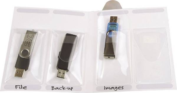 USB-Taschen 52,5x90mm selbstklebend VE=10 Stück