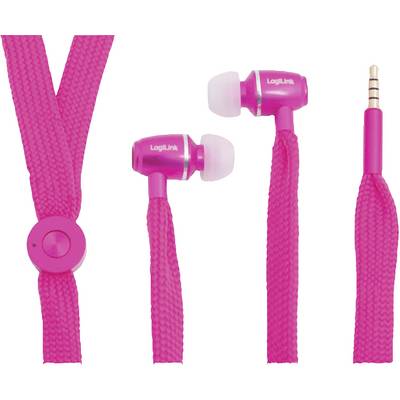 LogiLink Stereo In-Ear Headset, pink-0
