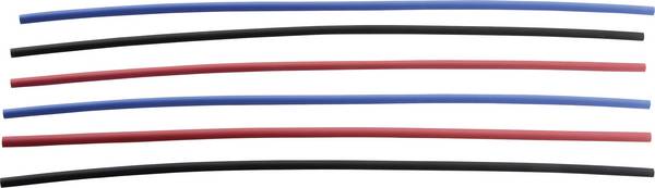 DSG Canusa 8014090000 Schrumpfschlauch ohne Kleber Schwarz, Rot, Blau 9 mm 3 mm Schrumpfrate:3:1 1.5 m
