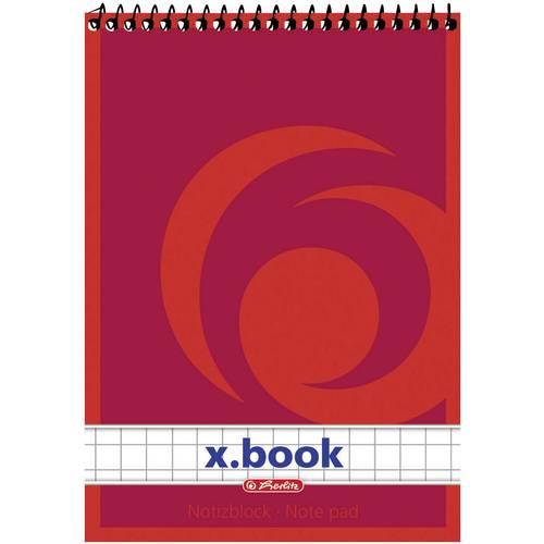 Herlitz Notizblock 110734 00110734 Weiß DIN A7 kariert Anzahl der Blätter: 50