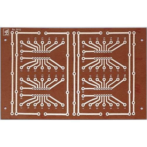 Rademacher WR-Typ 910 Platine Hartpapier (L x B) 160 mm x 100 mm 35 µm Rastermaß 2.54 mm Inhalt 1 St.