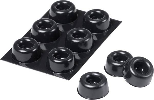 3M SJ 5009 MPBB Gerätefuß selbstklebend, rund Schwarz (Ø x H) 22.3 mm x 10.1 mm 6 St.