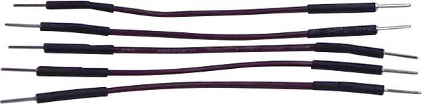 TRU COMPONENTS  Jumper-Kabel  [1x Drahtbrücken-Stecker - 1x Drahtbrücken-Stecker] 0.07 m Grau