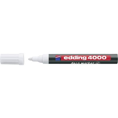 Edding 4000 DECO 4-4000-1-1049 Deco Marker Weiß 2 mm, 4 mm 