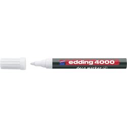 Image of Edding 4000 DECO 4-4000-1-1049 Deco Marker Weiß 2 mm, 4 mm 1 St./Pack.