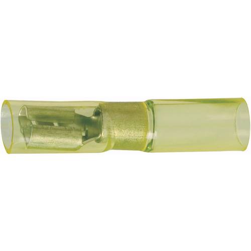 DSG Canusa 7934300102 Flachsteckhülse mit Schrumpfschlauch Steckbreite: 6.3 mm Steckdicke: 0.8 mm 180 ° Vollisoliert Gel...