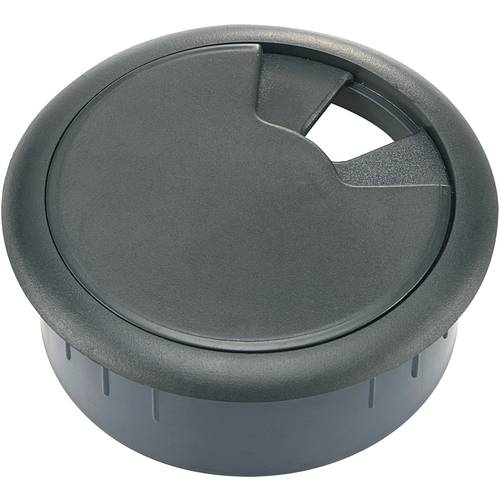 TRU COMPONENTS 530045 Kabeldurchführung für Arbeitsplatten ABS Schwarz 1 St.