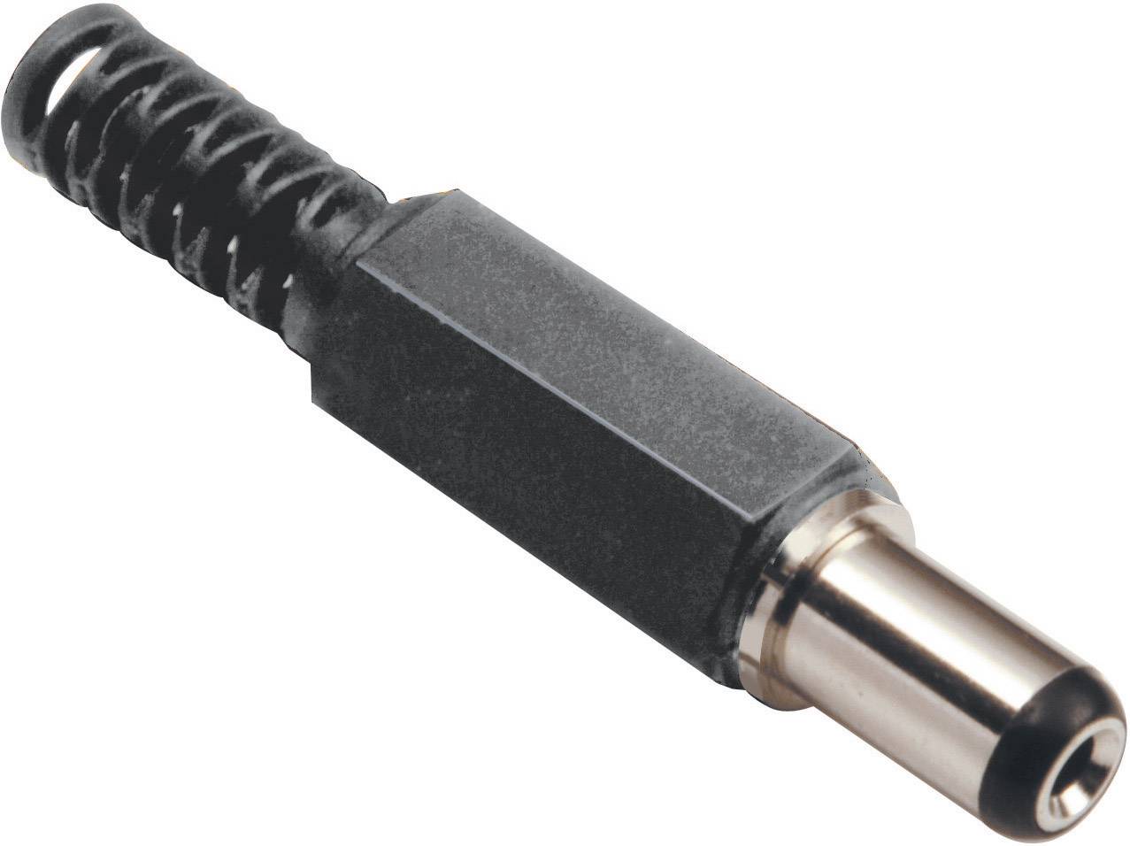 BKL 075171: DC-Kabel Winkelstecker 2,5 - 5,5mm sw 0,5m bei reichelt  elektronik