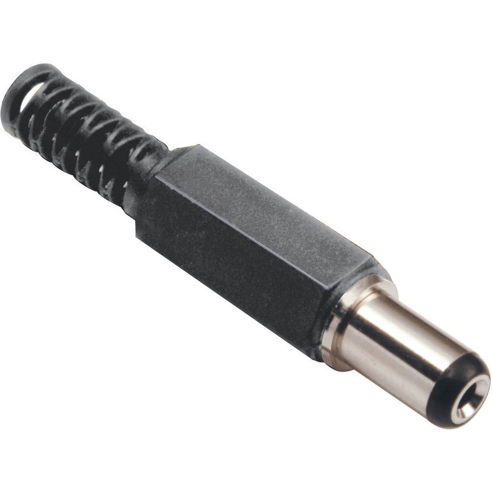 TRU COMPONENTS Laagspannings-connector Stekker, recht 5.5 mm 2.1 mm 1 stuk(s)