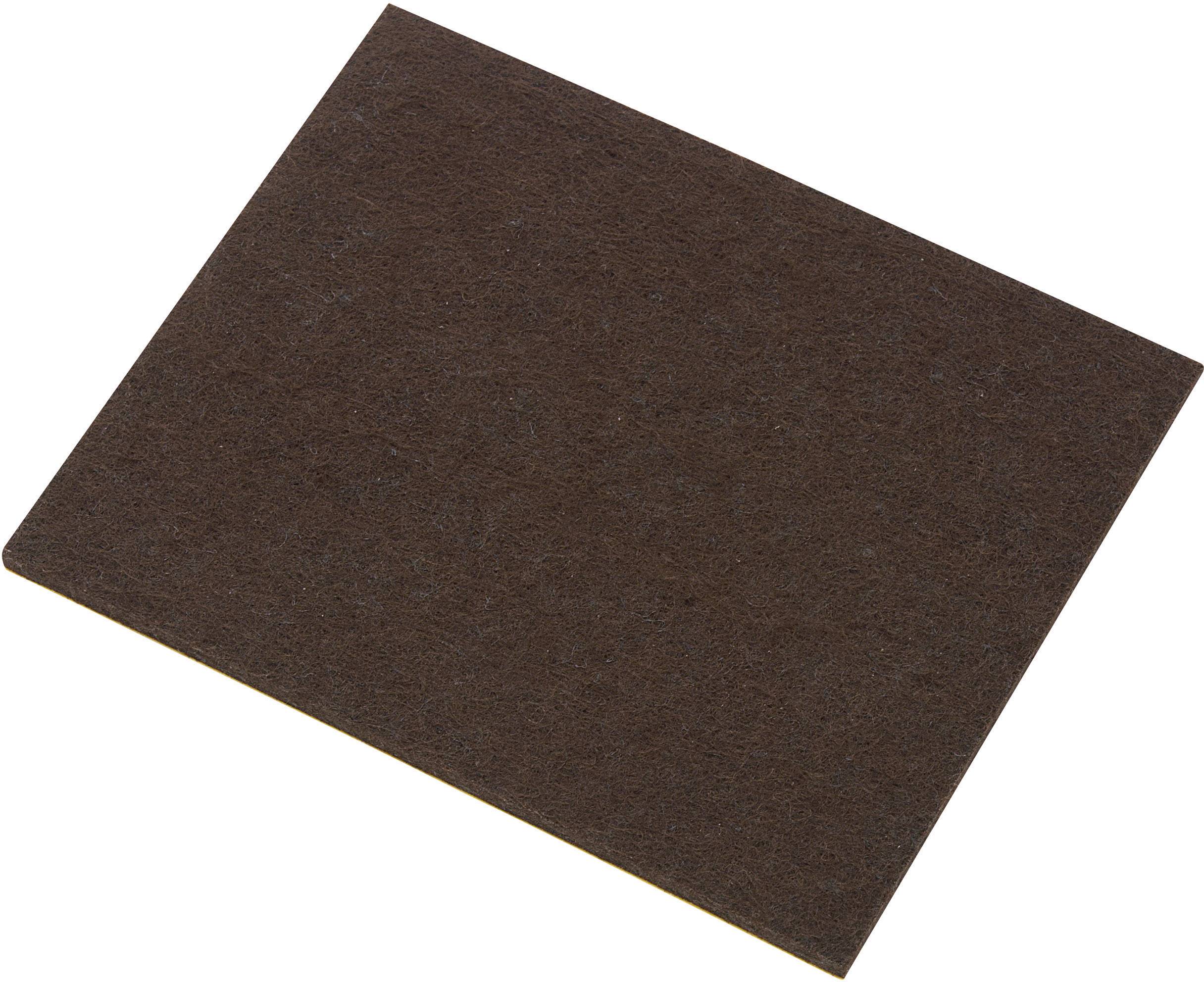 TRU COMPONENTS FP8005BN Viltdoppen Zelfklevend Bruin (l x b x h) 100 x 80 x 4 mm 1 stuk(s) afbeelding