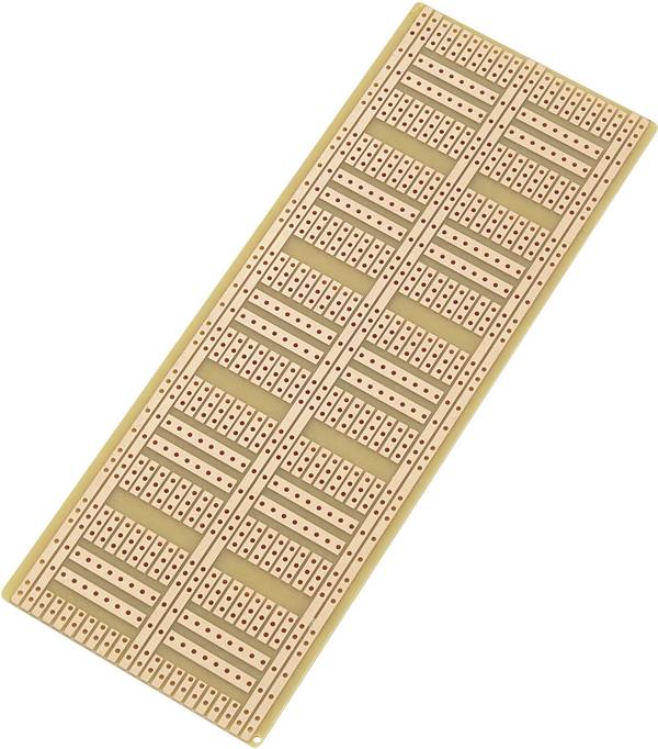 TRU COMPONENTS SU527181 IC-Platine  Hartpapier (L x B) 60 mm x 160 mm 35 µm Rastermaß 2.54 mm Inhalt 1 St.