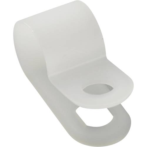 TRU COMPONENTS Befestigungsschelle schraubbar 532019 Bündel-Ø-Bereich 8 mm (max) Natur 25 St.