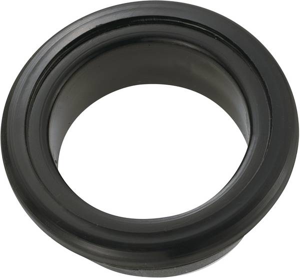 TRU COMPONENTS TC-GEQR-2015203 Kabeltülle offen Klemm-Ø (max.) 15.5 mm Plattenstärke (max.) 2 mm PVC Schwarz 100 St.
