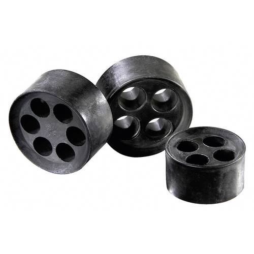 Wiska 10060953 MFD 20/02/065 Mehrfachdichteinsatz M20 2 x 5 - 6.5 mm Elastomer Schwarz 1 St.