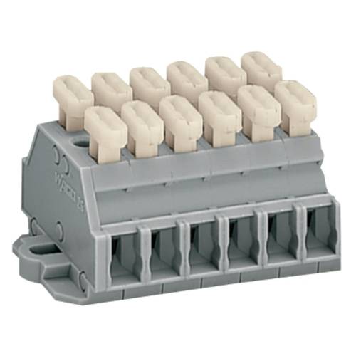 WAGO 261-426/341-000 Klemmenleiste 6 mm Zugfeder Belegung: L Grau 50 St.