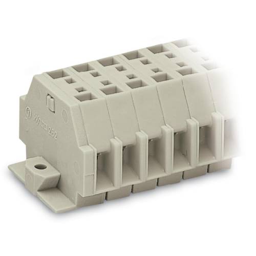 WAGO 262-182 Klemmenleiste 7 mm Zugfeder Belegung: L Grau 100 St.