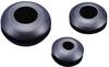 TRU COMPONENTS TC-GMR3225203 Kabeldurchführung offen Klemm-Ø (max.) 25 mm Plattenstärke (max.) 1.5 mm PVC Schwarz 100 St.