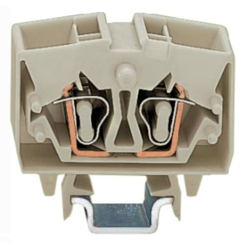 WAGO 264-220 Durchgangsklemme 10 mm Zugfeder Belegung: L Grau 100 St.