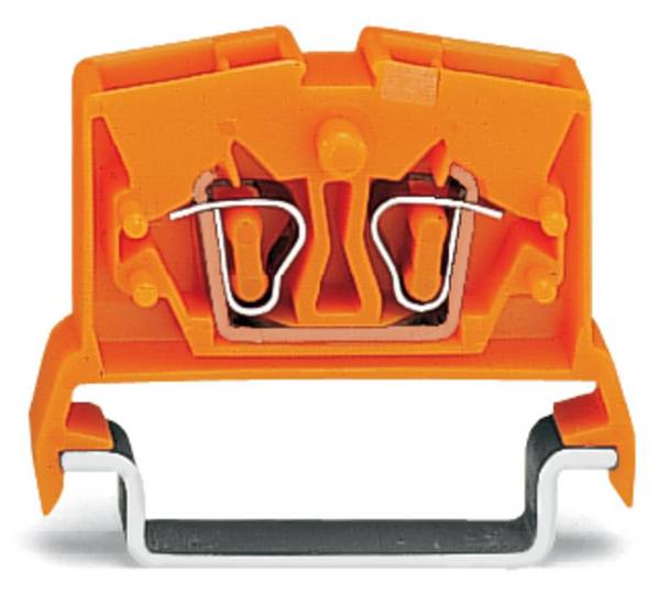 WAGO 264-716 Durchgangsklemme 6 mm Zugfeder  Orange 100 St.