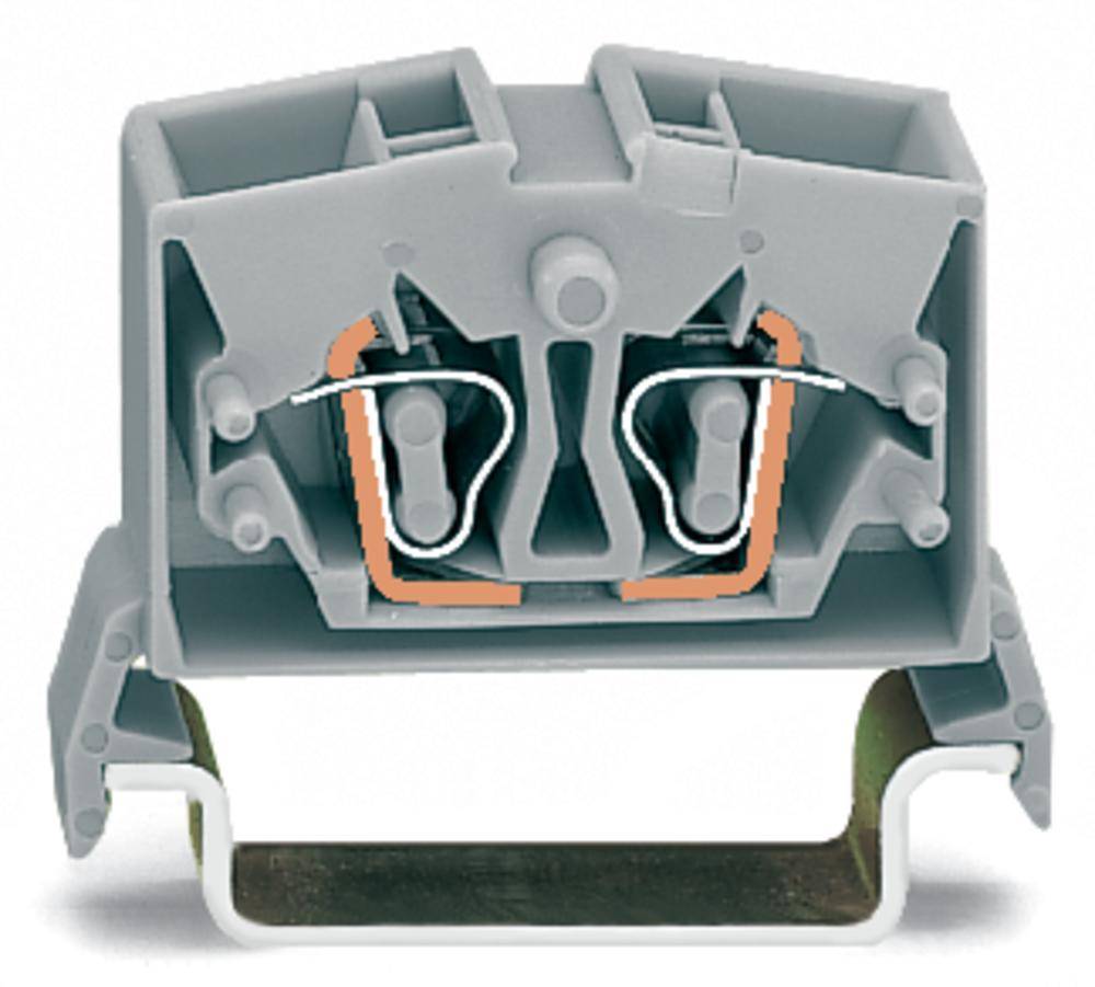 WAGO 4-Leiter-Mini-Durchgangskl. 264-736 orange 0,08-2,5qmm 800V 8kV