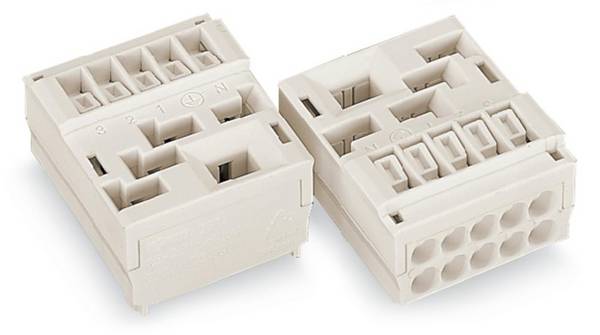 Verbindungsklemme starr: 1.5-2.5 mm² Polzahl: 3 WAGO 267-303 50 St. Weiß
