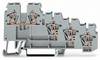 WAGO 270-570 Initiatorenklemme 5 mm Zugfeder Belegung: L Grau 50 St.