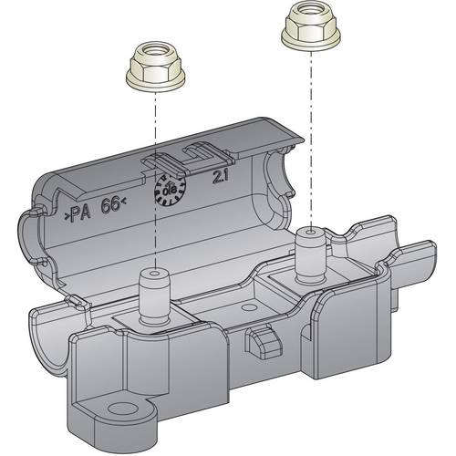 ESKA 1.003600 1.003600 Sicherungshalter Passend für (Sicherungen) Sicherungsstreifen 150 A 32 V/DC 1 St.
