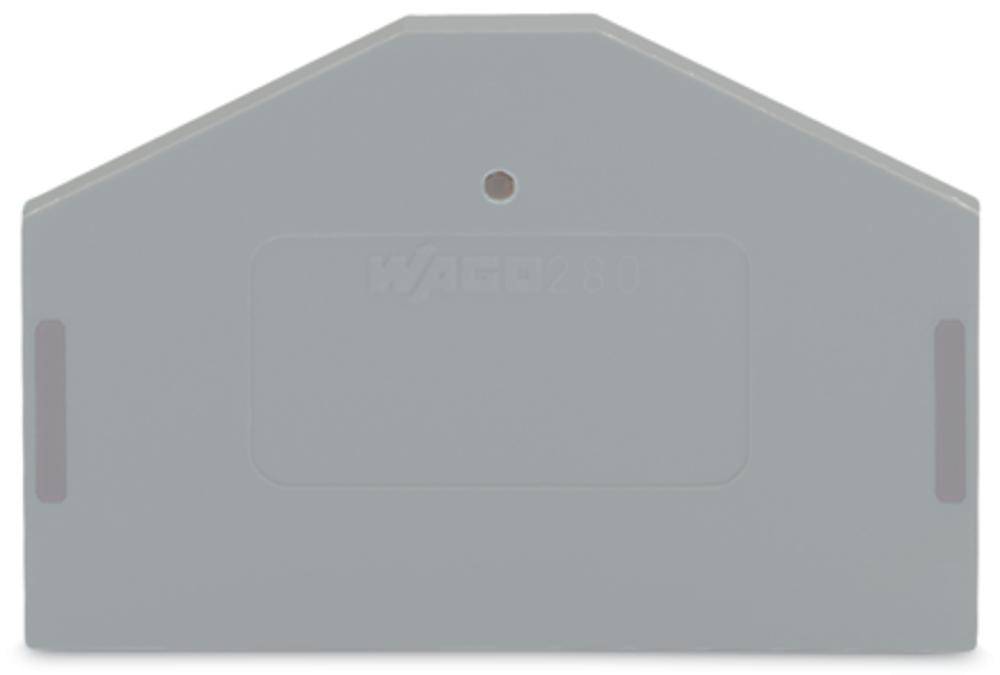 WAGO Abschluss-U. Zwischenplatte 280-312 grau 2,5mm stark für 3-LEITER-KL.