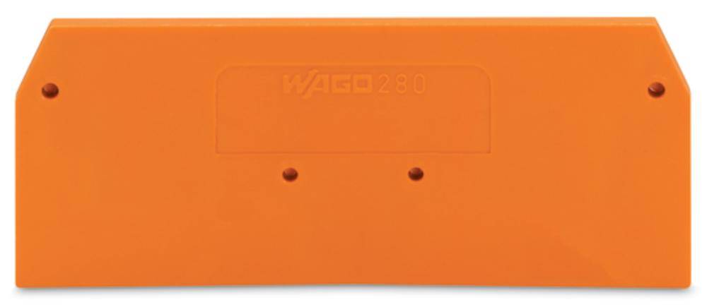 WAGO Abschluss-U.Zwischenplatte 280-326 orange 2,5m stark f.3-LEITER-KLEMM