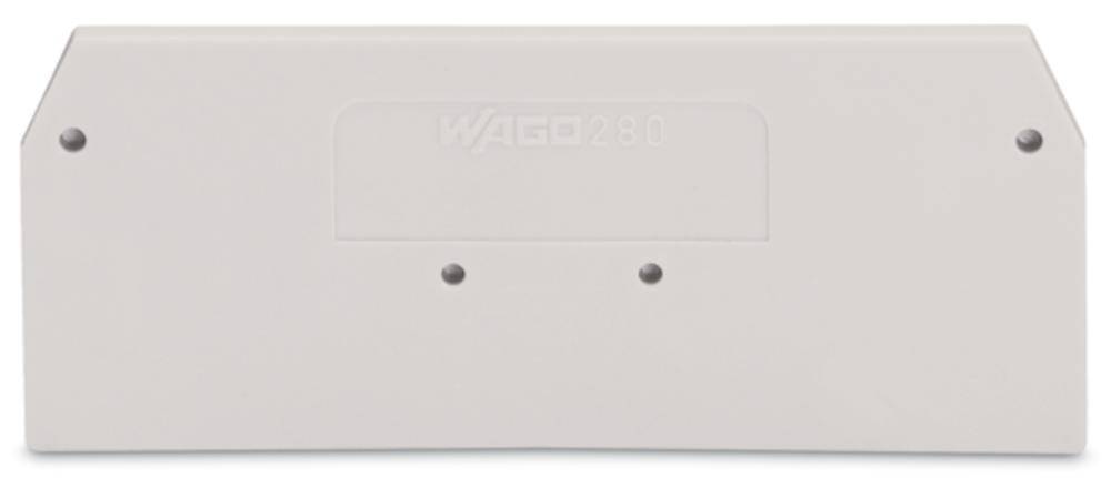 WAGO Abschluss-und 280-358 Zwischenplatte lichtgrau 280-358