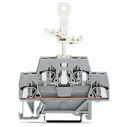 WAGO 280-521 Doppelstock-Durchgangsklemme 5 mm Zugfeder Belegung: L Grau 50 St.