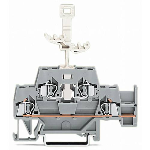 WAGO 280-522 Doppelstock-Durchgangsklemme 5 mm Zugfeder Belegung: L Grau 50 St.