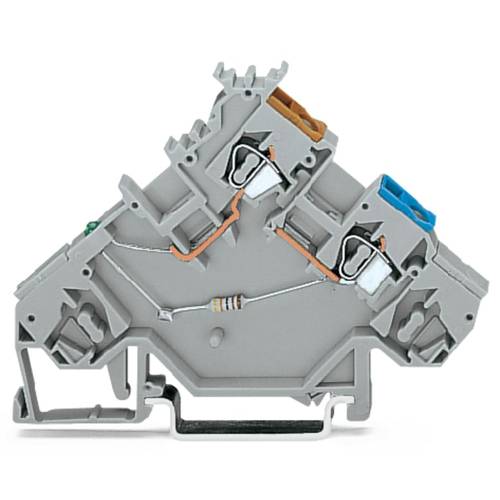 WAGO 280-564/281-483 Initiatorenklemme 5 mm Zugfeder Belegung: L Grau 10 St.